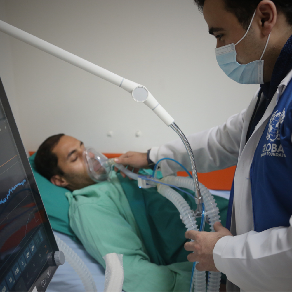 person receiving medical treatment